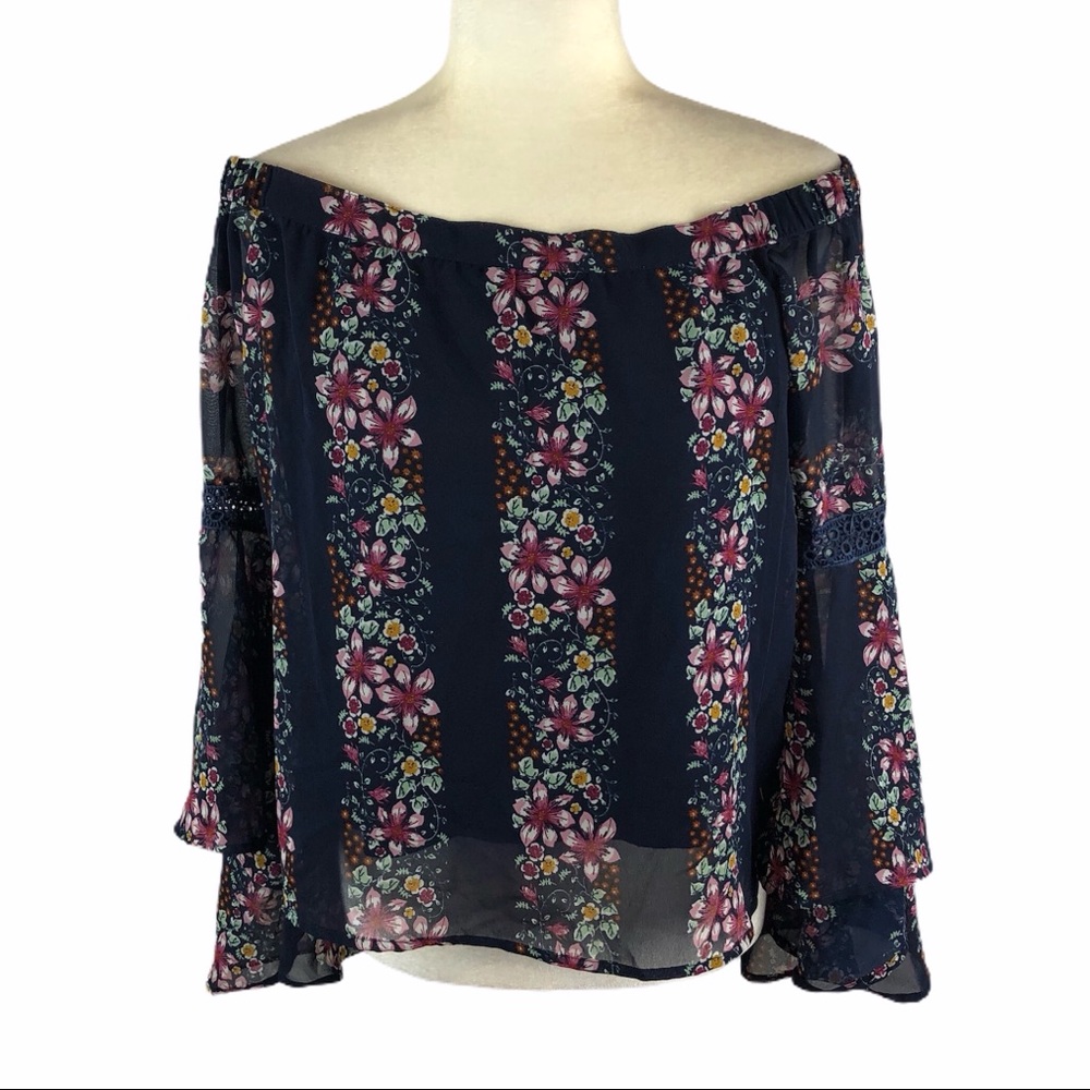 Cupid’s Diary Floral Off Shoulder Top
